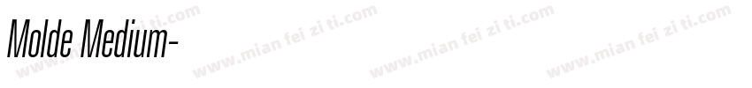 Molde Medium字体转换